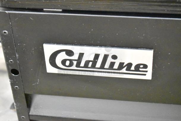 2022 Coldline D12-B commercial cooler, single door, poly-coated racks, commercial casters, 115V, 1 phase.