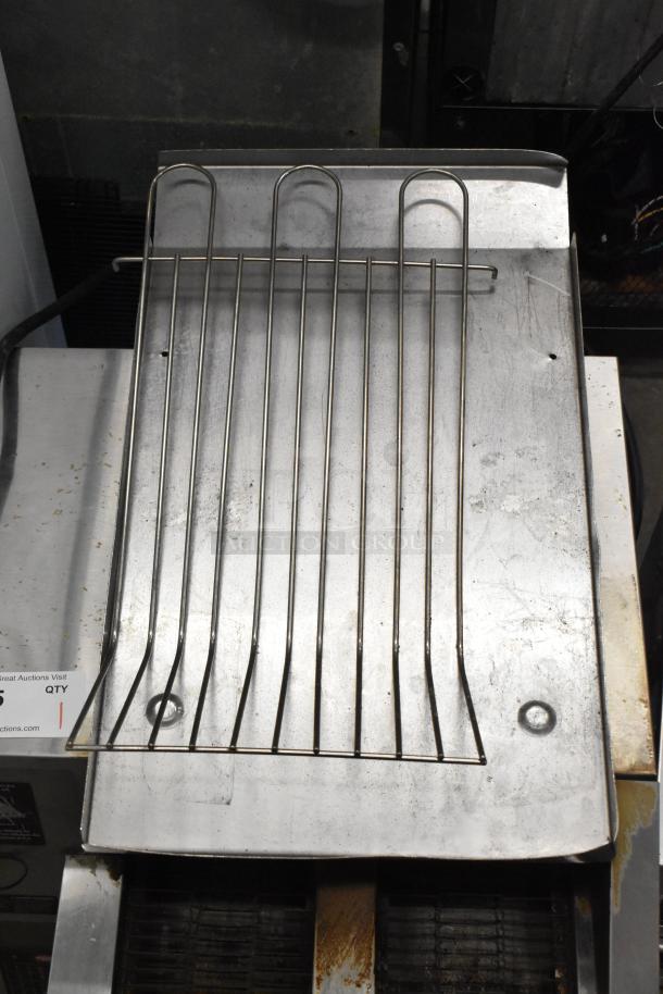 Hatco ITQ-1750-2C stainless steel dual conveyor toaster, 2 1/4" opening, digital controls, commercial use. 208V, 1 phase.