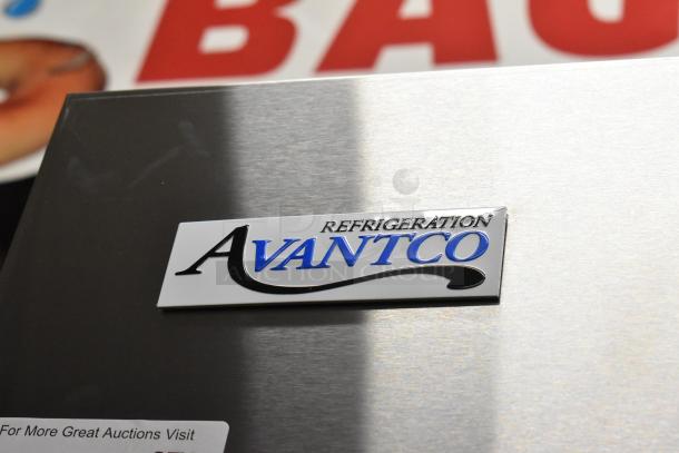 Brand new 2025 Avantco 178A49FHC stainless steel commercial freezer, 2 doors, poly coated racks, 115V, 1 phase.