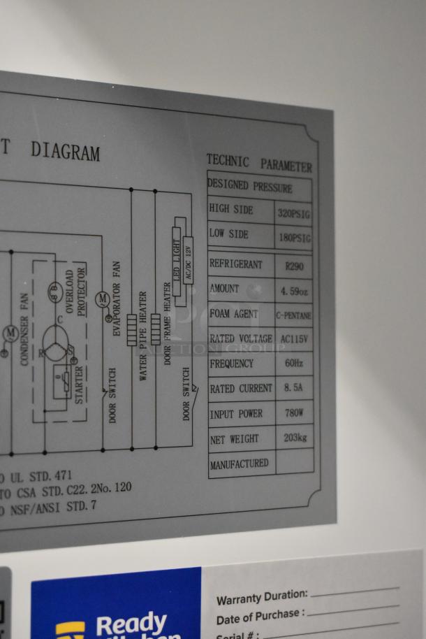 2025 Avantco 178A49FHC Stainless Steel Commercial Freezer, 2-door, scratch and dent, poly coated racks, 115V, 1 Phase.