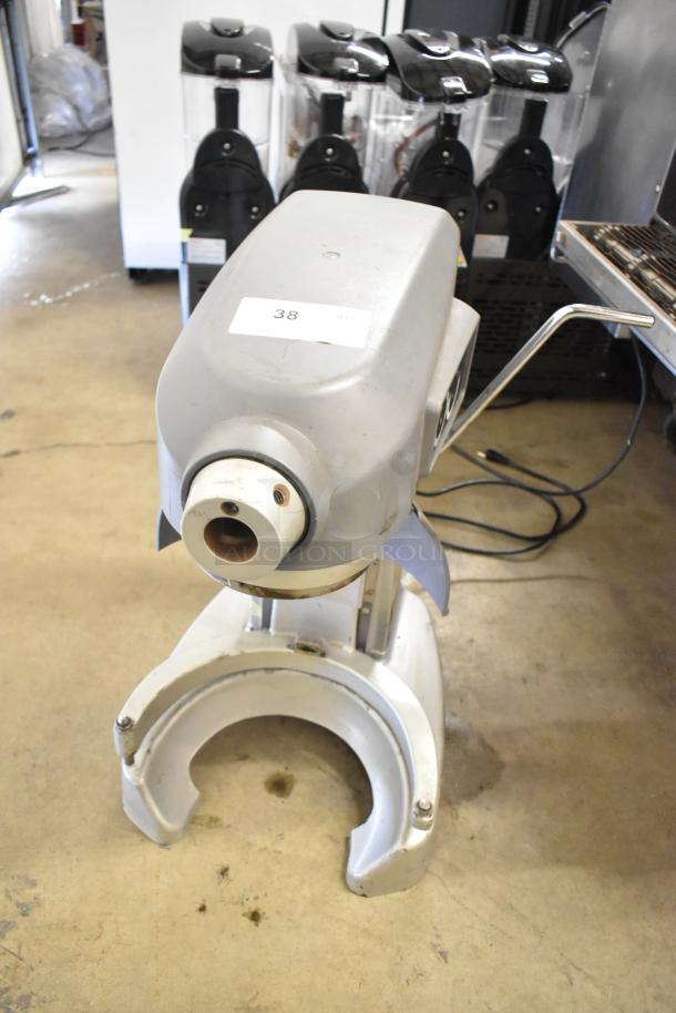 Hobart Legacy HL200 20 Quart Metal Dough Mixer, commercial countertop model, 100-120V, 1 Phase, label marked "38".