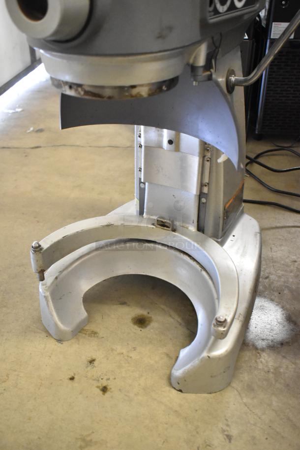 Hobart Legacy HL200 20 Quart Planetary Dough Mixer, metal, 100-120V, 1 Phase, in used condition showing some wear.