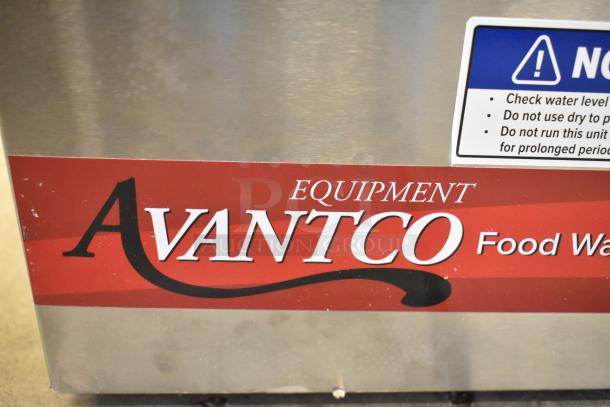 2025 Avantco 177W43 stainless steel commercial food warmer, labeled, 120 volts, 1 phase, unused condition.
