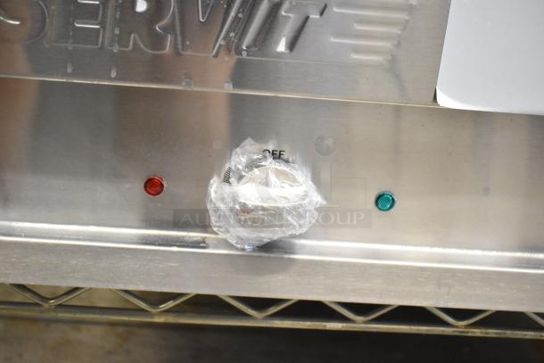 BRAND NEW 2025 ServIt 423EST2WSPB two pan electric steam table, stainless steel, partially enclosed base, 120V, 1 Phase.