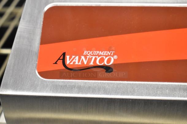 Stainless steel Avantco 177IC1800 commercial induction range, brand new with minor scratches and dents. 120 volts, 1 phase.