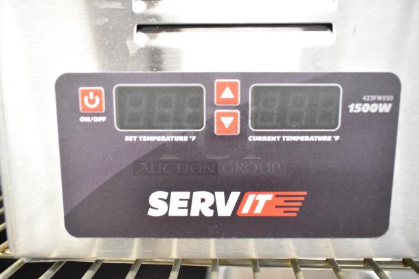BRAND NEW ServIt 423FW150 stainless steel electric countertop food warmer, digital controls, 120V, 1 Phase, scratch and dent.