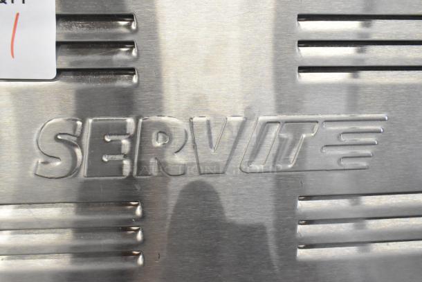 Stainless steel ServIt food warmer, model 423FW150, with digital controls, full size 12" x 20", 120 volts, new condition.