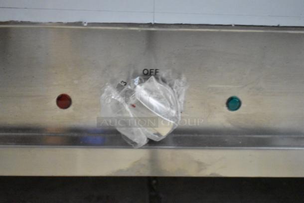 BRAND NEW ServIt 423EST3WO stainless steel electric steam table. Features adjustable undershelf, 120V, 1 phase, minor dents.