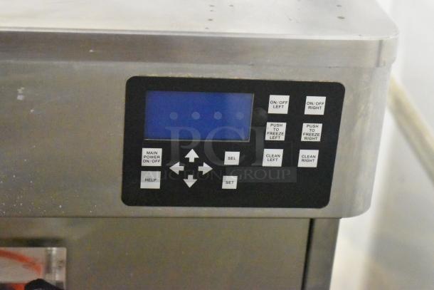 Stoelting F131-38I2 ice cream machine control panel, stainless steel, dual flavor with twist, 208-240V, 1-phase.