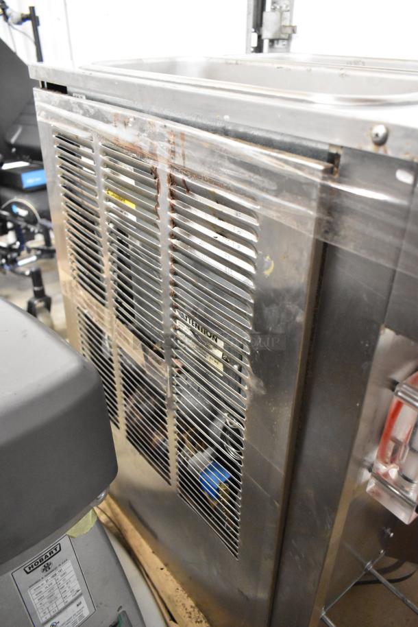 Stoelting F131-38I2 stainless steel countertop soft serve machine, 2 flavors with twist, 208-240V, 1 phase, used condition.