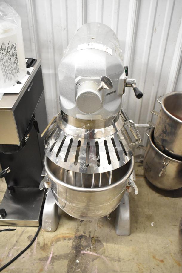 Fleetwood AE-20A 20 Quart Metal Planetary Dough Mixer with bowl, guard, and paddle; 115V, 1 Phase; commercial use.