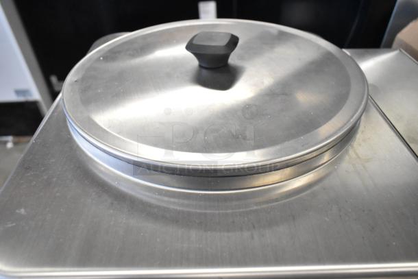 Avantco 177HWD10D stainless steel hot water dispenser lid; 10-gallon capacity, scratch and dent condition, 208/240V.