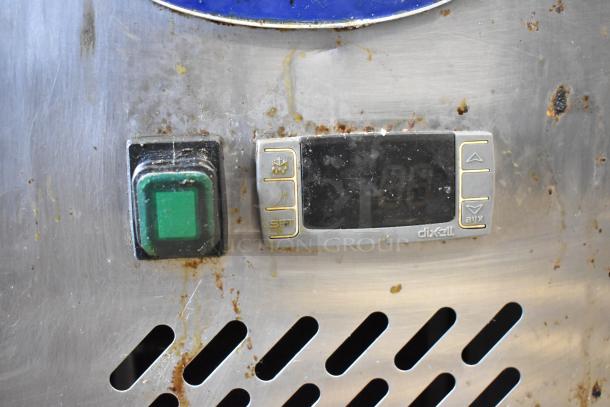 2019 Atosa MGF8452GR chef base with digital display on stainless steel, shows signs of wear and usage.