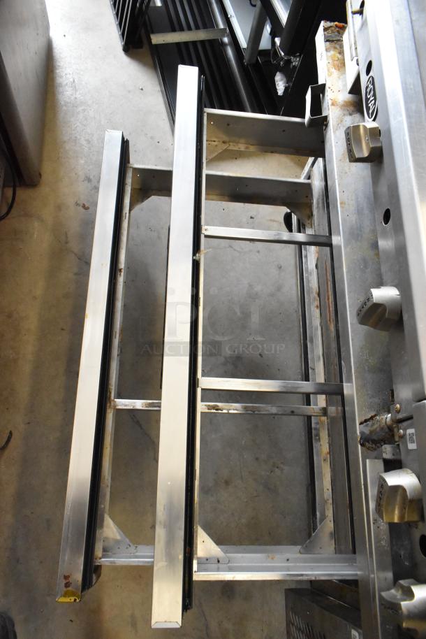 2019 Atosa MGF8452GR stainless steel 2-drawer chef base with commercial casters, 115 volts, 1 phase. Moderate wear.