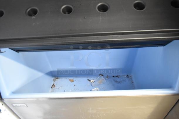 2019 Ice-O-Matic B110PS stainless steel ice storage bin, 854 lb. capacity, commercial grade, visible interior condition.