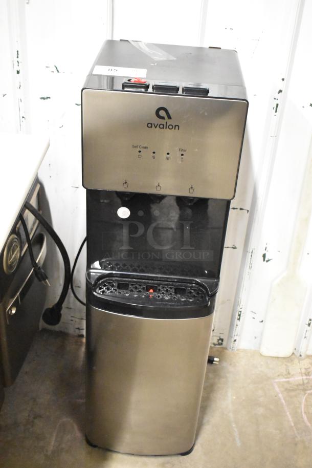 Avalon A5BOTTLELESS Water Cooler Dispenser, stainless steel, self-cleaning, 115V, used condition, three dispensers.