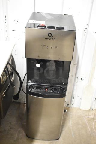 Avalon A5BOTTLELESS Water Cooler Dispenser, stainless steel, self-cleaning, 115V, used condition, three dispensers.