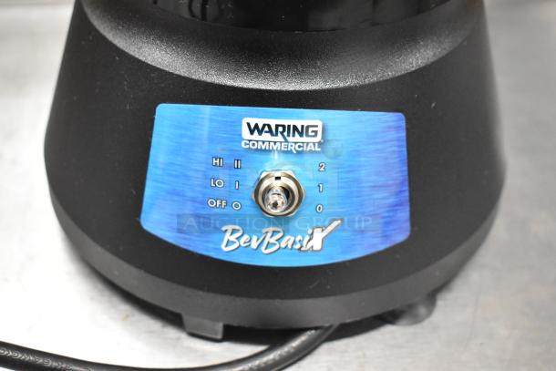 Waring BB145S BevBasix 32 oz. commercial bar blender base, scratch and dent condition, stainless steel container, 120V, 1 phase.