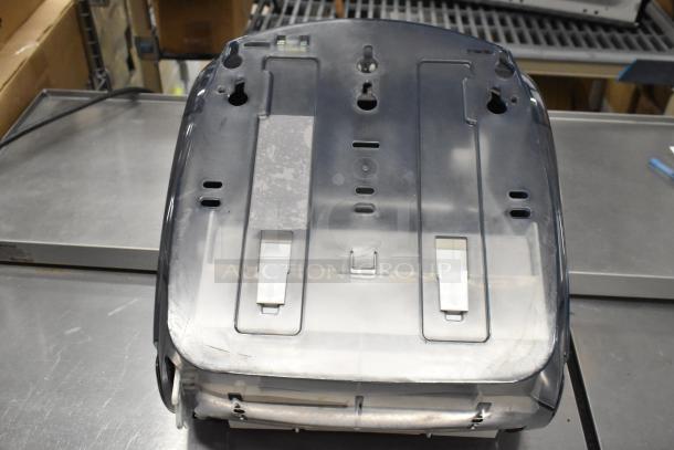 BRAND NEW SCRATCH AND DENT! Lavex Poly Wall Mount Paper Towel Dispenser, transparent cover, slight surface marks, uninstalled condition.