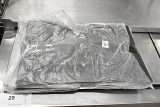 Brand new Choice 12" x 18" black bar mat in original packaging, labeled 723BMATBK, with scratch and dent notation.