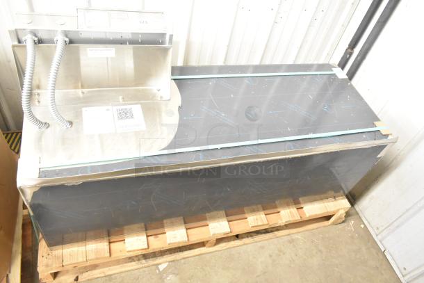 Prince Castle HPC-2A stainless steel commercial heater panel control, 120-240V, 1 phase, on pallet, new condition.