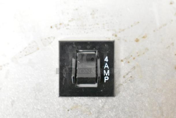 2020 Bunn 2SH STAND Stainless Steel Double Server Stand, 120V, 1 Phase. Close-up shows 4 AMP switch.