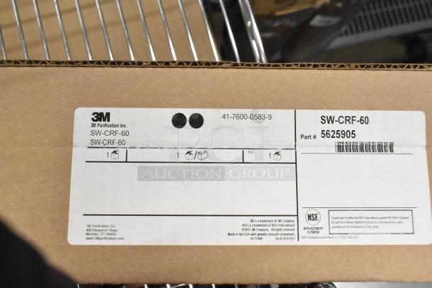 Brand new 3M SW-CRF-60 Water Filtration Cartridge in original box, model SW-CRF-60, part #5625905, NSF certified.