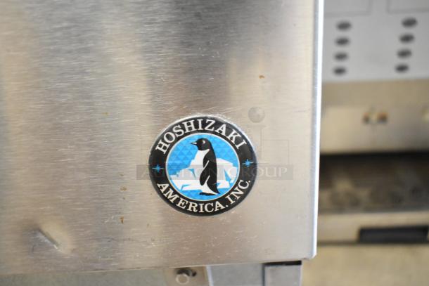 Hoshizaki F-330BAH-C ice maker, stainless steel, undercounter, logo visible. 115-120V, 1 Phase. Good condition.