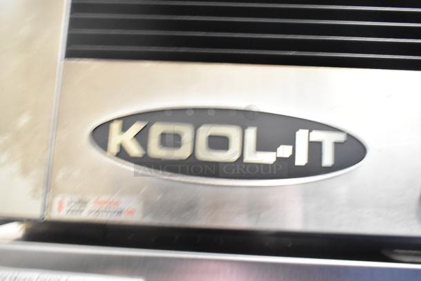 Kool-It KBSR-1 stainless steel commercial reach-in cooler, single door, 115 volts, 1 phase, logo visible.