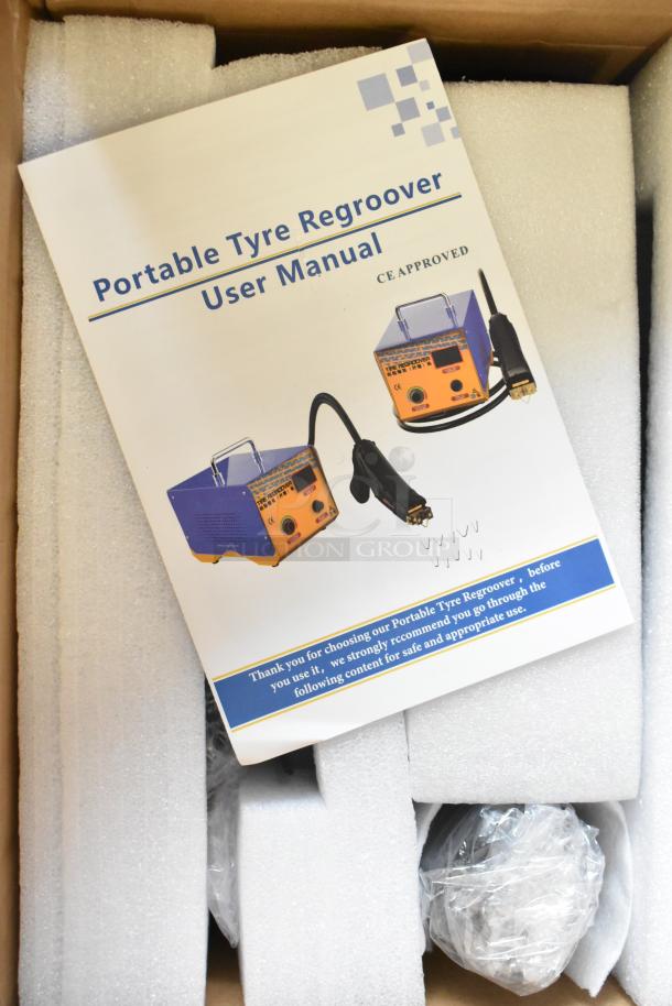 Brand new scratch and dent Portable Tyre Regroover in original packaging. User manual included, CE approved.