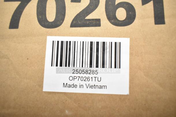 Barcode label for OP70261TU Costway Patio Rattan Lounge Chair, made in Vietnam. Condition: Brand new, scratch and dent.