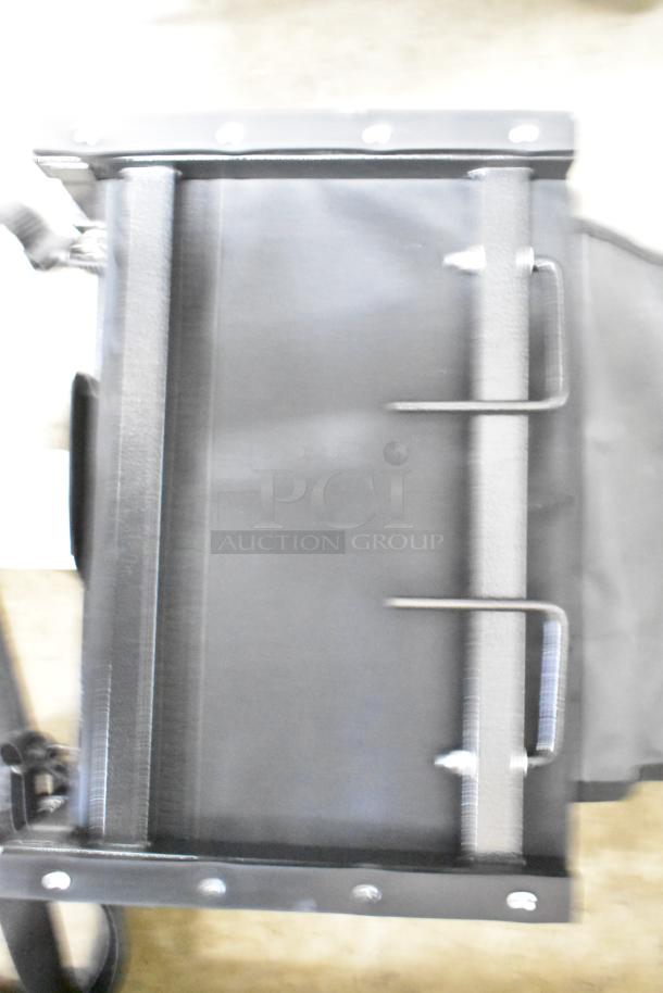 Sport Beats seat cushion in black, features metal brackets and durable fabric. Appears to be in new condition.