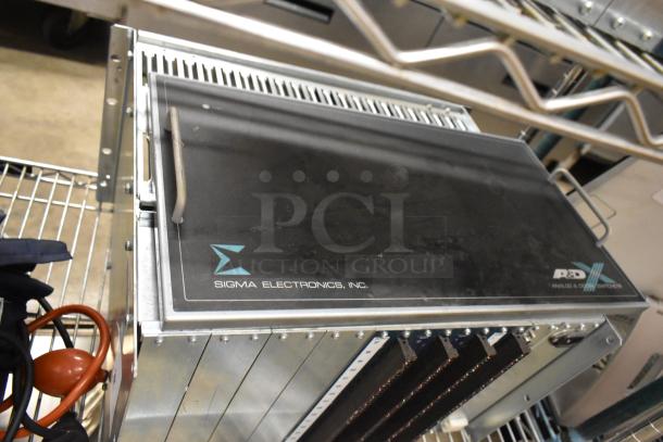 Analog & Digital Switchers A&D Sigma Electronics ADF-64A Unit, featuring multiple slots and Sigma Electronics branding on top.