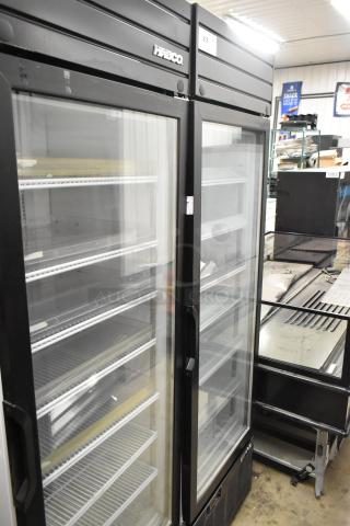 2019 Habco SE18HC single door cooler, metal frame, poly-coated racks, commercial use, 115V, 1 phase, excellent condition.