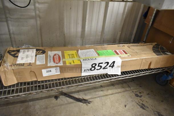 Brand new Avantco 42" Glo-Ray Infrared Food Warmer in box. Scratch and dent condition. Includes toggle controls, chains, S-hooks.