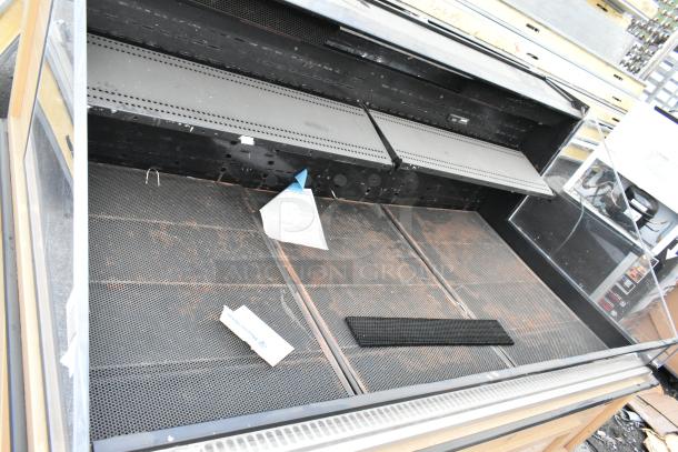 Killion Metal Commercial Open Grab N Go Merchandiser, 208/230V, 1 Phase, features metal shelving and open display.