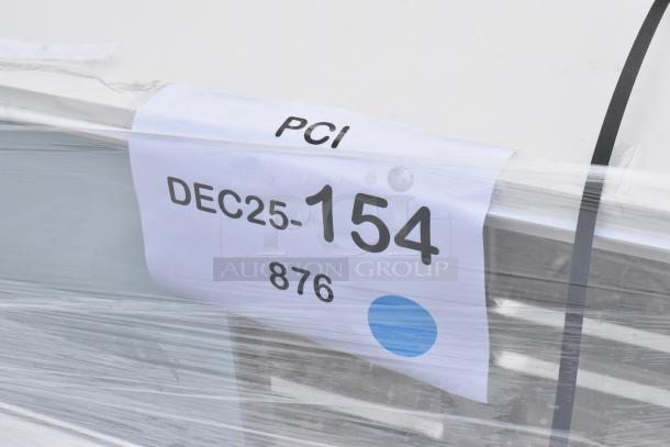 BRAND NEW SCRATCH AND DENT! Avantco BCFD-60 bakery display case with LED lighting, wrapped with "PCI DEC25-154 876" label.
