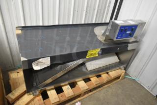 Prince Castle HPC-2A stainless steel heater panel control, 120-240 volts, 1 phase, with control box and labels.