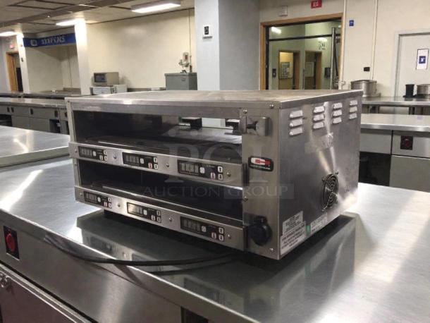 Carter-Hoffmann H2125-2T commercial hot holding drawer, stainless steel, dual-drawer, 120V, excellent condition, fully tested.