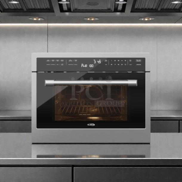 KoolMore KM-CWO24-SS stainless steel convection oven with microwave, 24 in., pristine condition, tested, model KM-CWO24-0262.