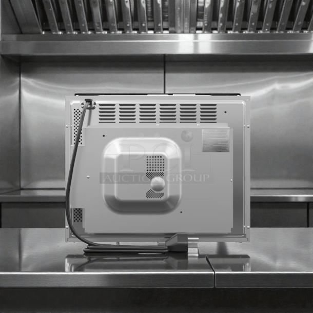 KoolMore KM-CWO24-SS 24" Stainless Steel Convection Oven with Microwave, 120V, back view. Pristine condition.