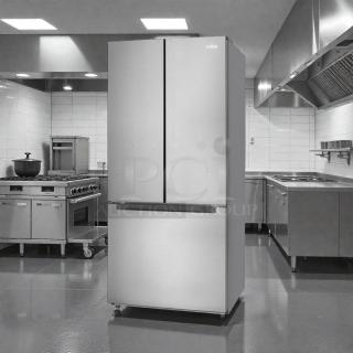Brand new KoolMore KM-RERFDSS-18C stainless steel French door refrigerator, 18.5 cu. ft., Energy Star, CSA certified.