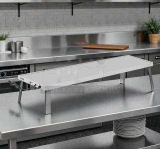 Brand new KoolMore KM-WS60 commercial warming shelf, 60-inch stainless steel, unused in original box, model KOOL-M-WS-0268.