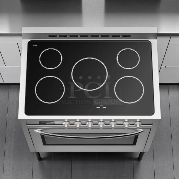 KoolMore KM-FR36EE-SS 36" electric range, stainless steel, 4.3 cu. ft., brand new, UL certified, original box.