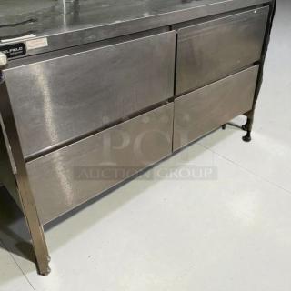 Immaculate Delfield GUR60BP-D undercounter refrigerator, stainless steel, 115V, single phase, fully tested, USA-made.