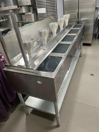 Immaculate Eagle Group DHTS-240 electric steam table with sneeze guard, tested, working, 240V, single phase.