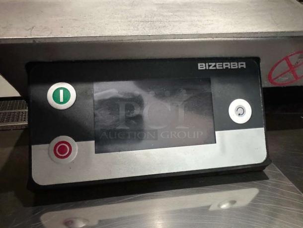 Bizerba GSP HD IW-90 GCB meat slicer control panel, showing operational buttons. Exceptional condition, fully tested.