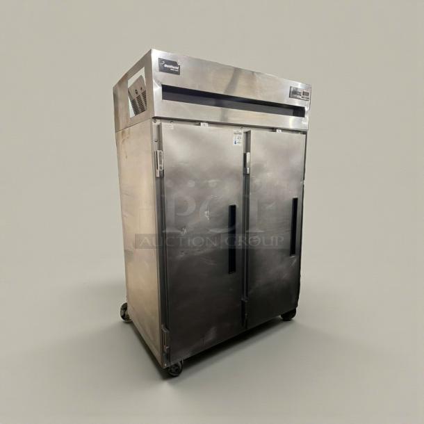 Delfield 6151XL-S15 commercial reach-in refrigerator, stainless steel, double door, 115V, fully tested, working condition.