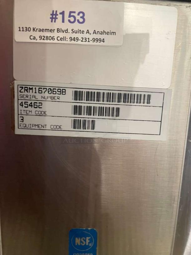 Pristine Commercial Single-Bowl Cold Drink Dispenser, 115V. Model COL-M-BEV-0085, fully tested. NSF certified with visible label.