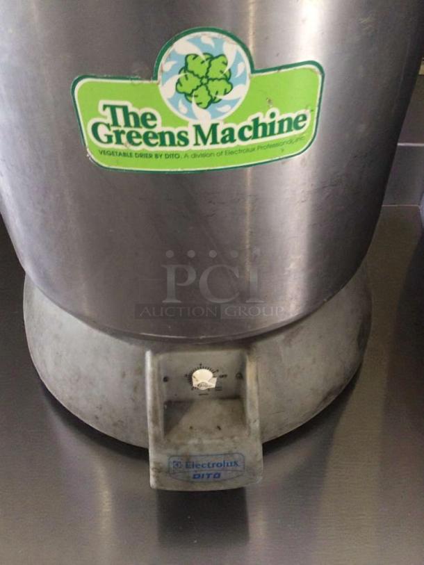 Electrolux DITO Greens Machine vegetable dryer, stainless steel, fully tested, premium condition, model ELE-L-DRY-0276.